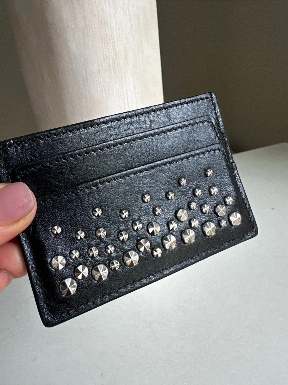 Alexander McQueen Skull Leather Cardholder